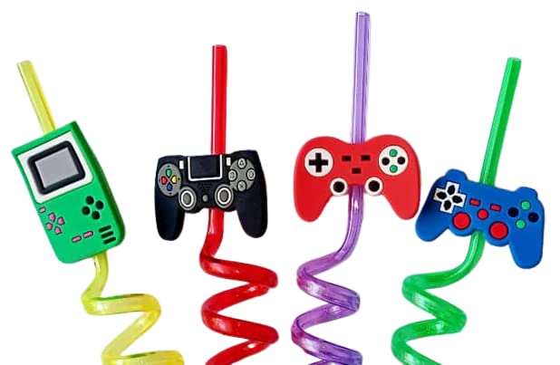 5925 Reusable straws are perfect for kids' summer parties. Plastic Straws Reusable Drinking Straws with Cartoon Decoration for Kids Birthday Party Favors or other summer celebration (4 pc Set) 5925 Reusable straws are perfect for kids' summer parties. Plastic Straws Reusable Drinking Straws with Cartoon Decoration for Kids Birthday Party Favors or other summer celebration (4 pc Set)